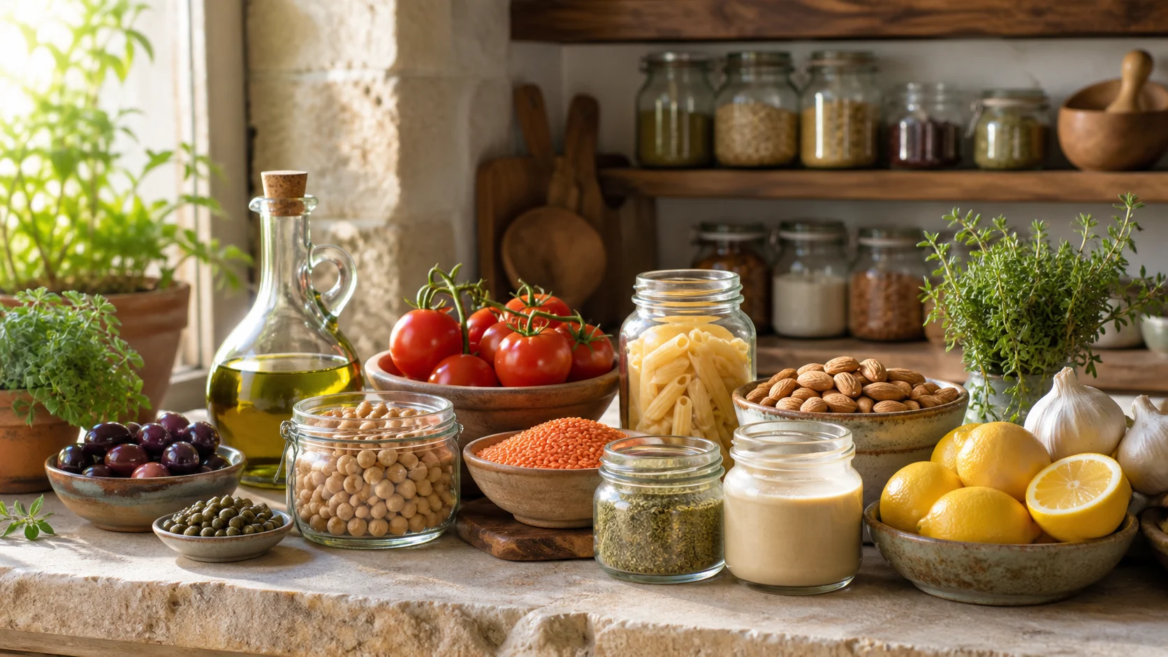 Le garde-manger méditerranéen en 12 essentiels