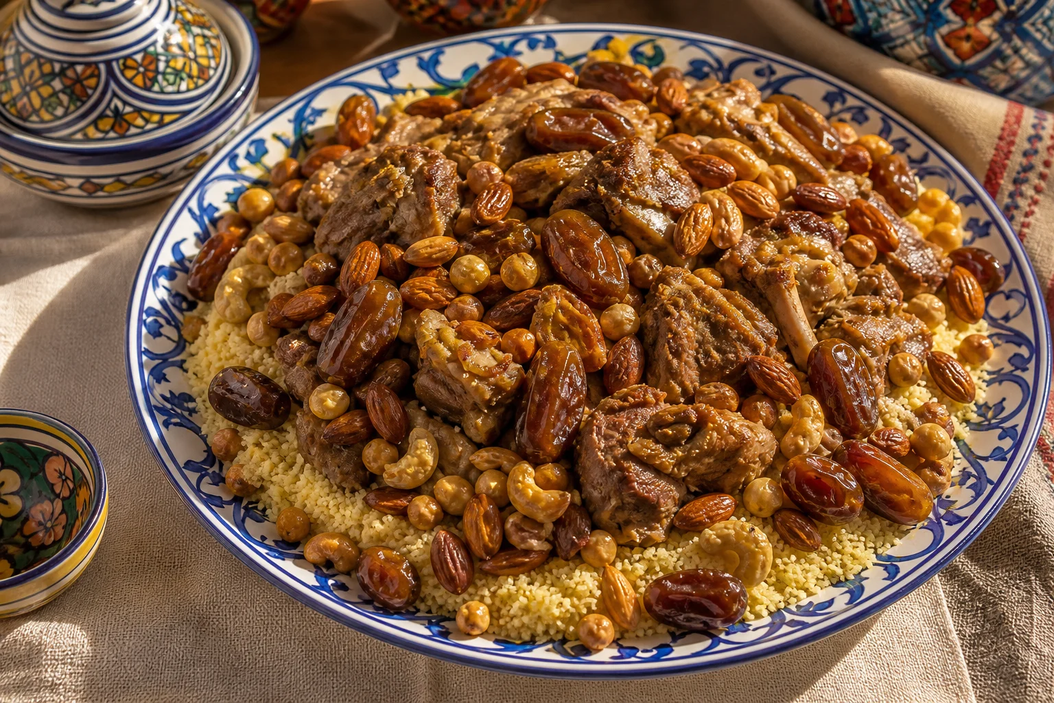Tunesischer Borzgan-Couscous mit Lamm und Trockenfrüchten