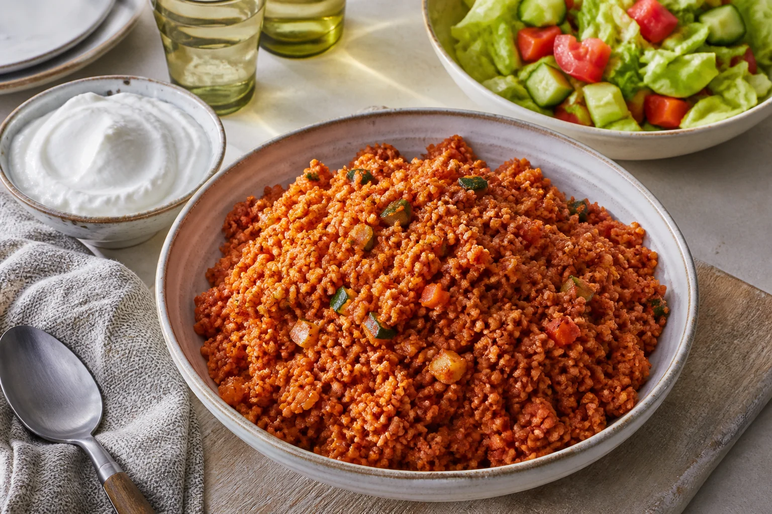 Pilaf libanais de boulgour à la tomate