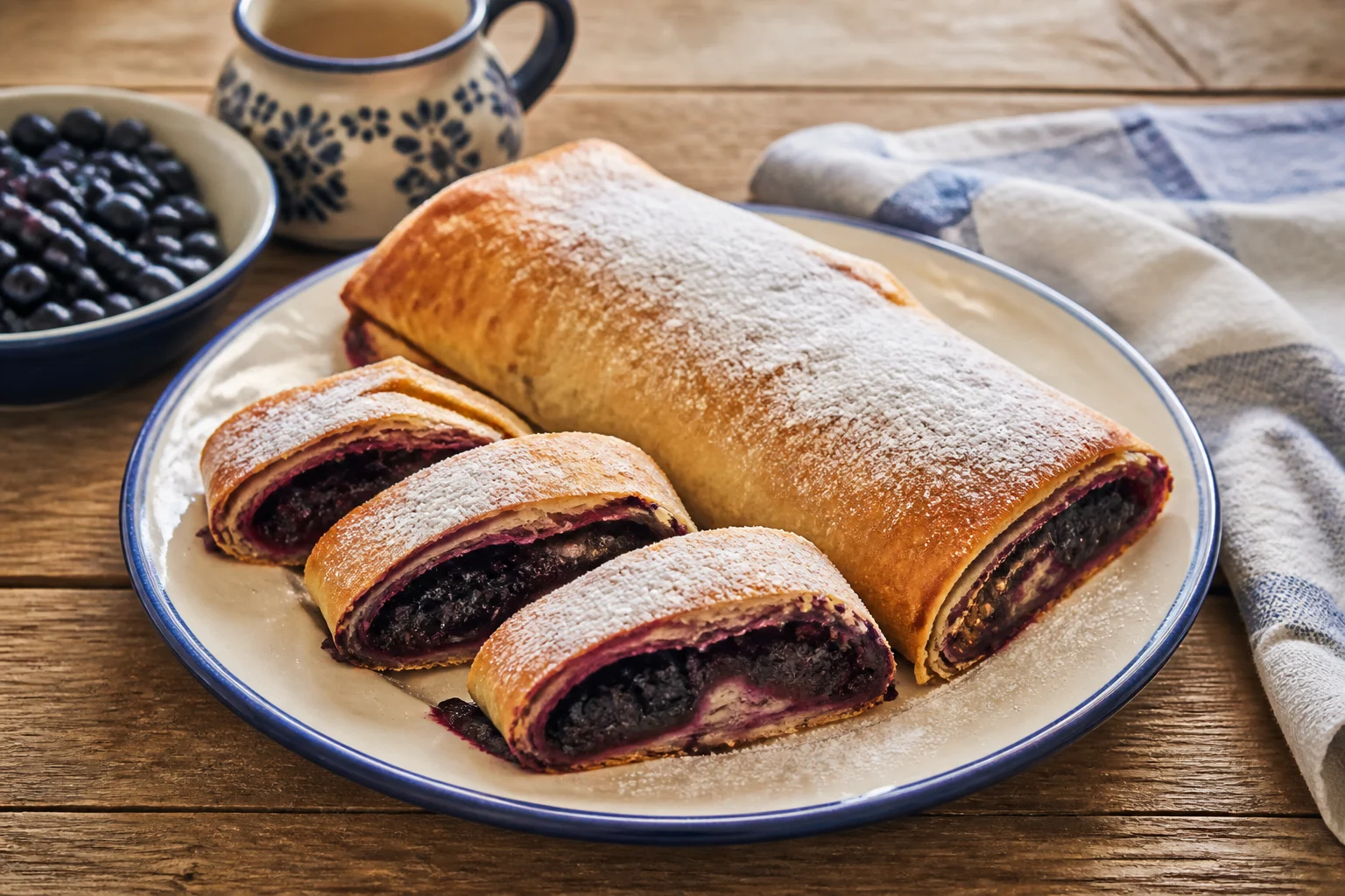 Strudel croate aux myrtilles