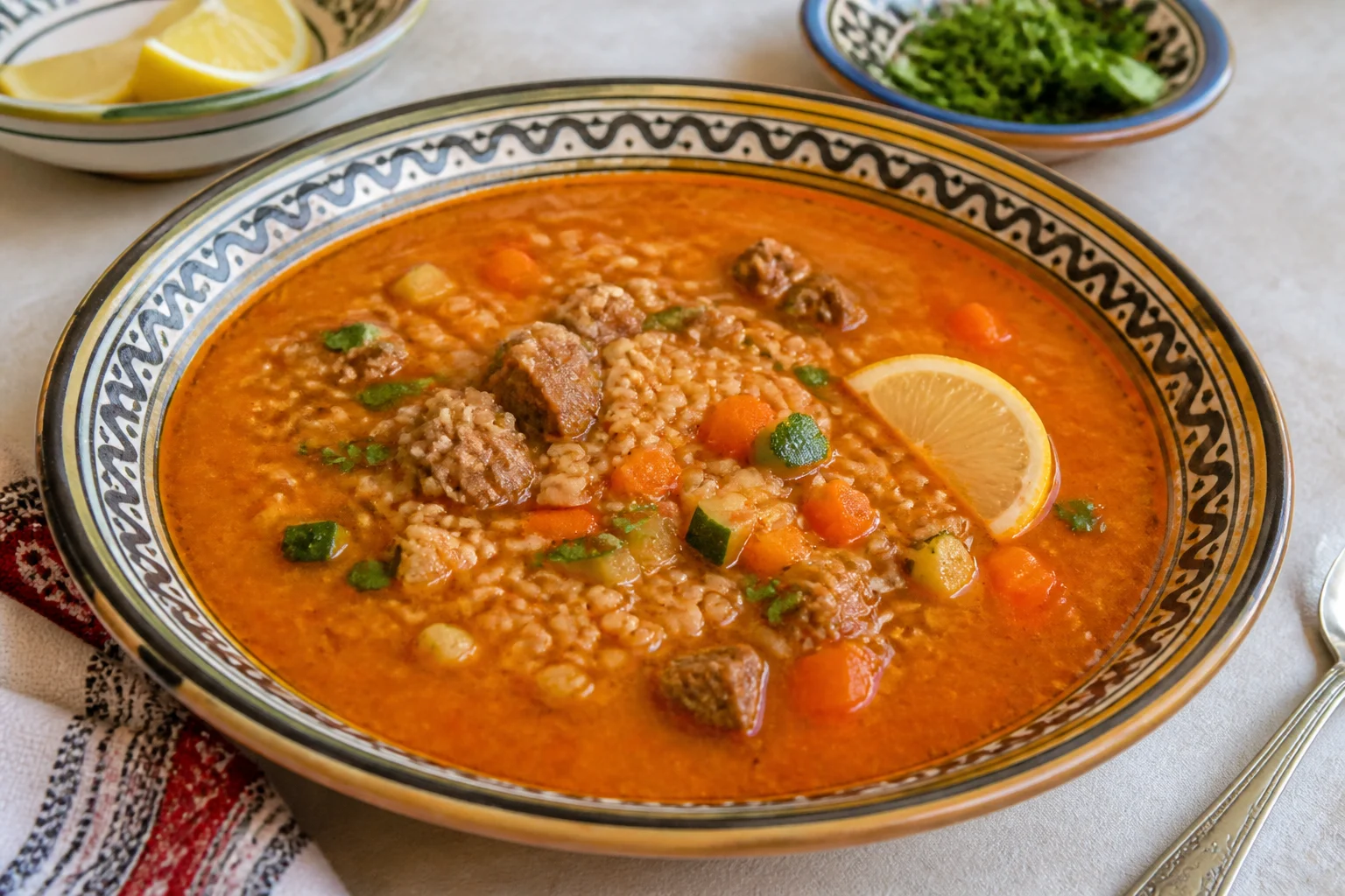 Tchicha de mermez, soupe algérienne aux légumes